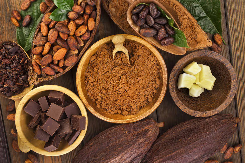 Какао богат анандамидом, эндоканнабиноидом, который, естественно, продуцируется в мозге человека